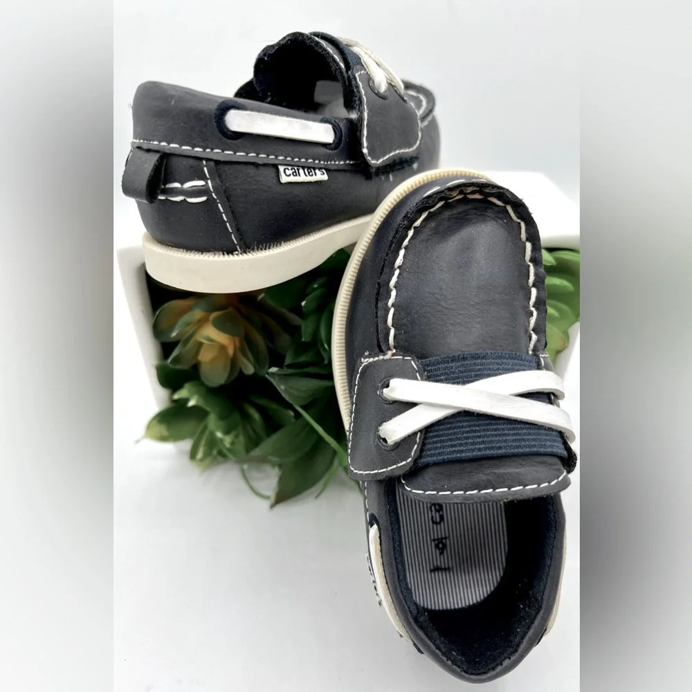 🌺Carter's Velcro Navy Blue Topsiders | Boat Shoes🌸🌺
